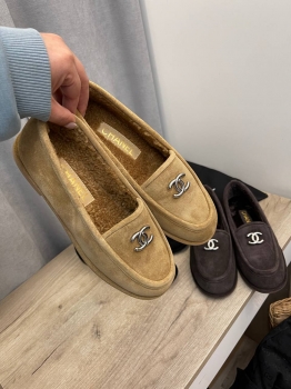 Меховые лоферы Chanel Артикул BMS-136481. Вид 5