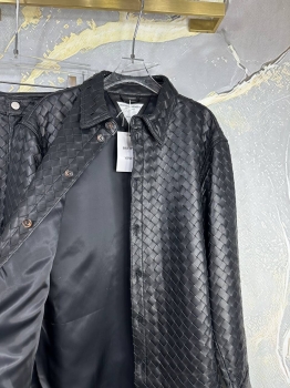 Кожаная рубашка  Bottega Veneta Артикул BMS-136615. Вид 3