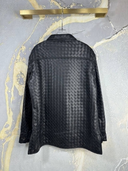Кожаная рубашка  Bottega Veneta Артикул BMS-136615. Вид 4