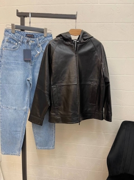 Кожаная куртка Brunello Cucinelli Артикул BMS-136801. Вид 2