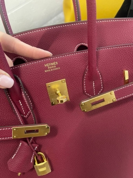 Сумка женская Birkin, 35 cm GHW Hermes Артикул BMS-136854. Вид 4