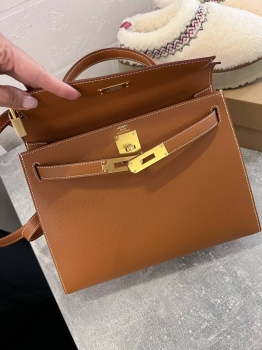 Сумка женская Kelly, 28, GHW Epsom leather Hermes Артикул BMS-136913. Вид 7