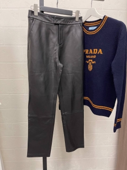 Кожаные брюки Max Mara Артикул BMS-136921. Вид 1