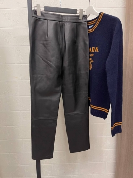 Кожаные брюки Max Mara Артикул BMS-136921. Вид 2
