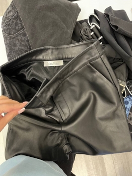 Кожаные брюки Max Mara Артикул BMS-136921. Вид 3