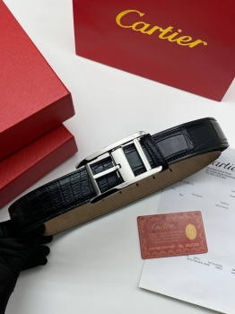 Ремень из кожи крокодила  Cartier Артикул BMS-136975. Вид 1