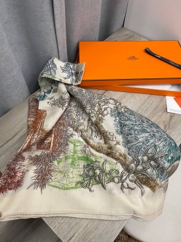 Платок  Hermes Артикул BMS-137360. Вид 3