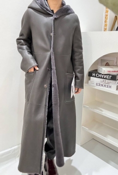 Двухсторонняя дубленка Brunello Cucinelli Артикул BMS-137438. Вид 1