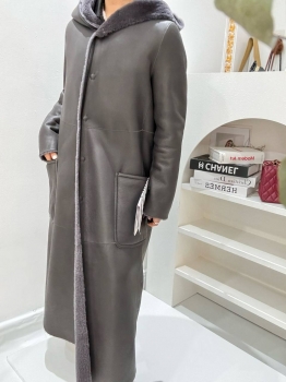 Двухсторонняя дубленка Brunello Cucinelli Артикул BMS-137438. Вид 3