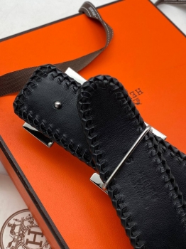 Ремень из натуральной кожи крокодила Hermes Артикул BMS-137607. Вид 4