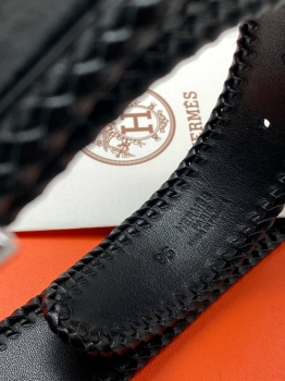 Ремень из натуральной кожи крокодила Hermes Артикул BMS-137607. Вид 5