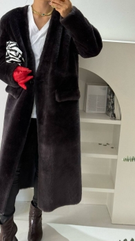 Меховое пальто Brunello Cucinelli Артикул BMS-137790. Вид 1