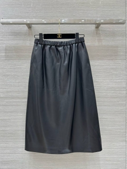 Кожаная юбка Maison Margiela Артикул BMS-137943. Вид 3