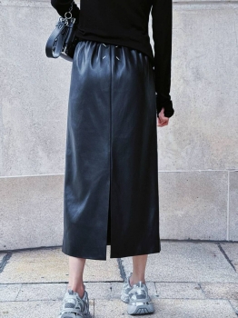 Кожаная юбка Maison Margiela Артикул BMS-137943. Вид 2