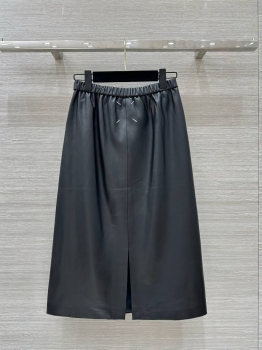 Кожаная юбка Maison Margiela Артикул BMS-137943. Вид 4