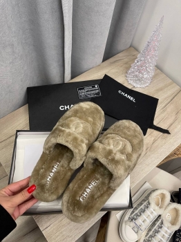 Меховые тапочки Chanel Артикул BMS-137983. Вид 1