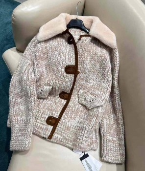 Вязаное пальто Ermanno Scervino Артикул BMS-138102. Вид 3