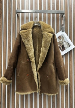 Двухсторонняя дубленка  Hermes Артикул BMS-138111. Вид 4