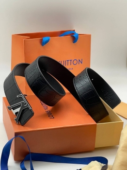 Ремень из кожи крокодила Louis Vuitton Артикул BMS-138193. Вид 1