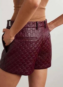 Кожаные шорты Gucci Артикул BMS-138221. Вид 1