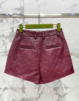 Кожаные шорты Gucci Артикул BMS-138221. Вид 4