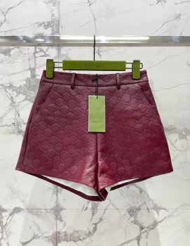 Кожаные шорты Gucci Артикул BMS-138221. Вид 2