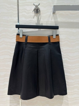 Кожаная юбка Miu Miu Артикул BMS-138408. Вид 4