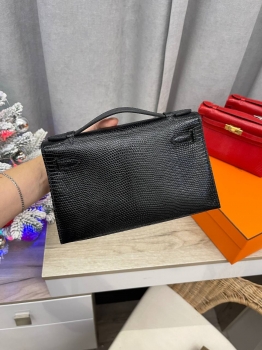 Сумка женская Pochette,  Lezard Natura Hermes Артикул BMS-138580. Вид 6