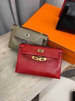 Сумка женская Pochette,  Lezard Natura Hermes Артикул BMS-138579. Вид 1