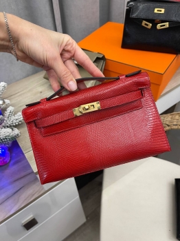 Сумка женская Pochette,  Lezard Natura Hermes Артикул BMS-138579. Вид 4