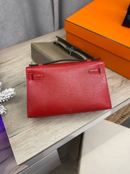 Сумка женская Pochette,  Lezard Natura Hermes Артикул BMS-138579. Вид 7