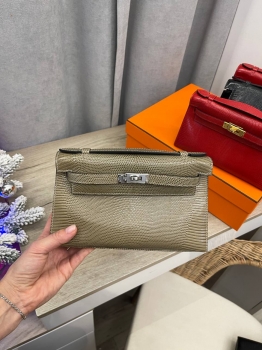 Сумка женская Pochette,  Lezard Natura Hermes Артикул BMS-138577. Вид 1