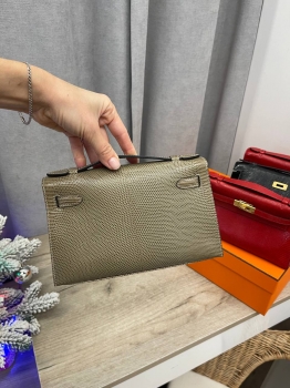 Сумка женская Pochette,  Lezard Natura Hermes Артикул BMS-138577. Вид 4