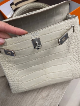 Сумка женская Kelly, 25  Crocodile Alligator Mat Hermes Артикул BMS-138586. Вид 5
