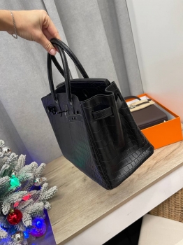 Сумка женская Birkin, 30 cm Crocodile Niloticus Mat Hermes Артикул BMS-138587. Вид 2