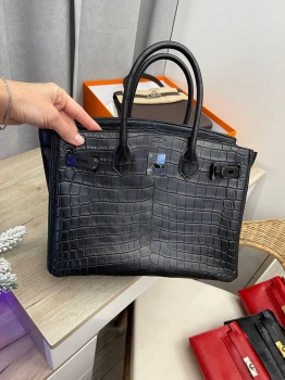 Сумка женская Birkin, 30 cm Crocodile Niloticus Mat Hermes Артикул BMS-138587. Вид 6