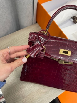 Сумка женская Kelly, 28, GHW NILOTICUS Hermes Артикул BMS-138906. Вид 7