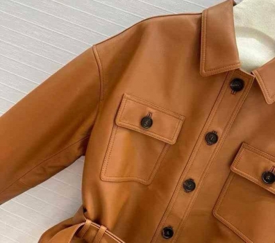 Кожаная куртка Yves Saint Laurent Артикул BMS-139205. Вид 4