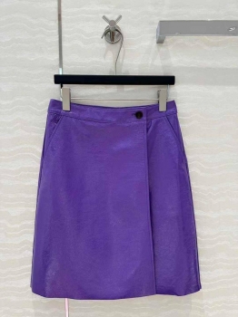 Кожаная  юбка Miu Miu Артикул BMS-139209. Вид 3