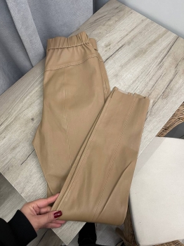 Кожаные брюки  Brunello Cucinelli Артикул BMS-139214. Вид 1