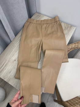 Кожаные брюки  Brunello Cucinelli Артикул BMS-139214. Вид 2