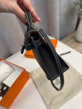 Сумка женская  Kelly mini PHW, Chevre Hermes Артикул BMS-139266. Вид 4