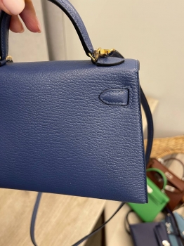 Сумка женская Kelly mini PHW, Chevre Hermes Артикул BMS-139470. Вид 5