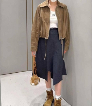 Замшевая куртка Loewe Артикул BMS-139589. Вид 1