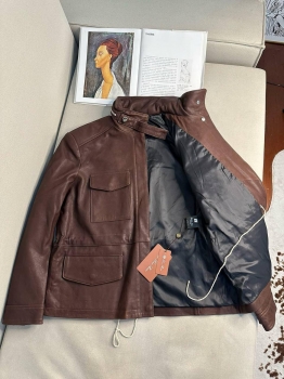 Кожаная куртка Loro Piana Артикул BMS-139692. Вид 4