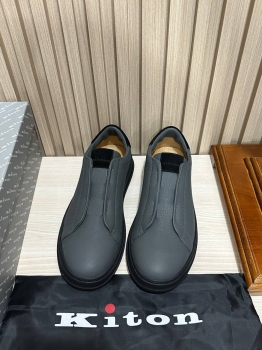Слипоны Kiton Артикул BMS-139728. Вид 1