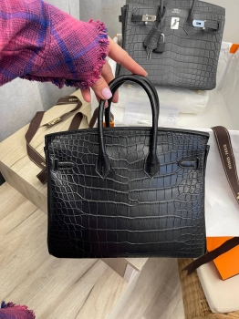 Сумка женская Birkin, 25  Crocodile Alligator Mat Hermes Артикул BMS-140207. Вид 3