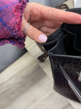 Сумка женская Birkin, 25  Crocodile Alligator Mat Hermes Артикул BMS-140207. Вид 4