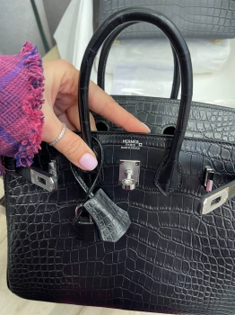 Сумка женская Birkin, 25  Crocodile Alligator Mat Hermes Артикул BMS-140207. Вид 5