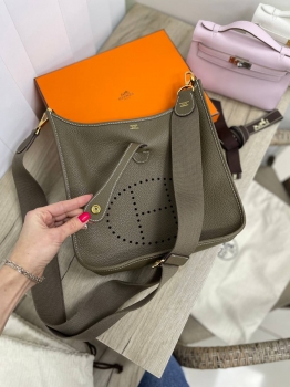 Сумка женская Evelyne 29 cm Clemence leather  Hermes Артикул BMS-140393. Вид 1